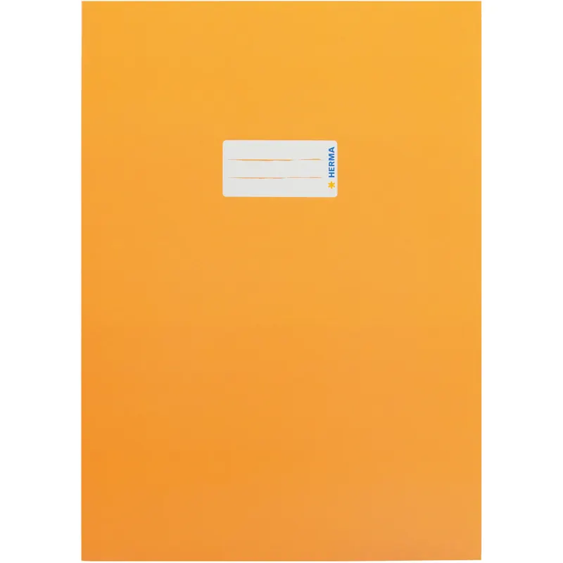 Heftumschlag Herma Premiumkarton 19747 - A4 210 x 297 mm orange mit Beschriftungsetikett Karton