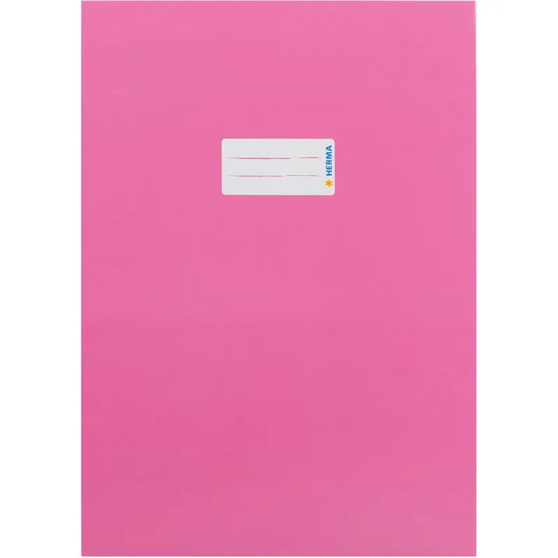 Heftumschlag Herma Premiumkarton 19749 - A4 210 x 297 mm pink mit Beschriftungsetikett Karton