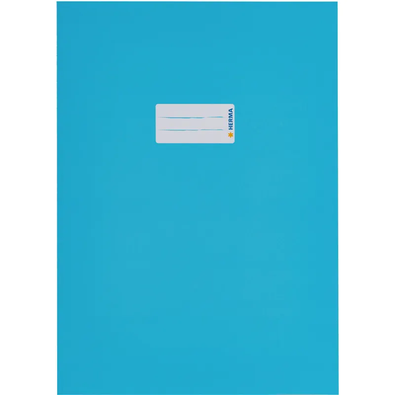 Heftumschlag Herma Premiumkarton 19750 - A4 210 x 297 mm hellblau mit Beschriftungsetikett Karton