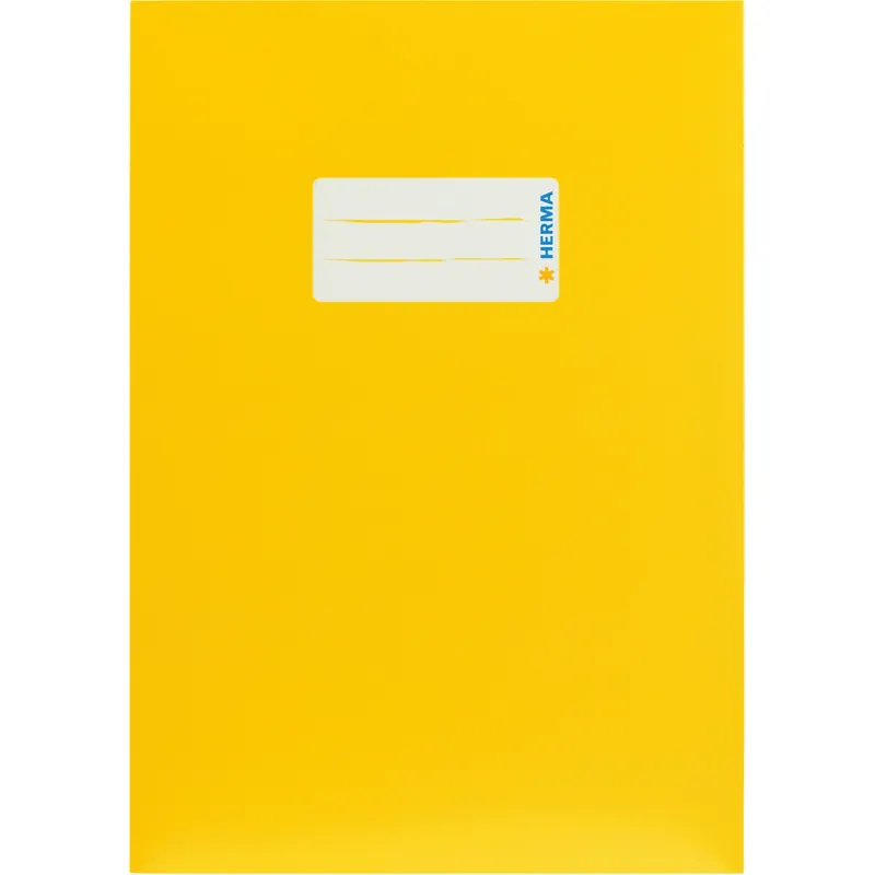 Heftumschlag Herma Premiumkarton 19760 - A5 148 x 210 mm gelb mit Beschriftungsetikett Karton