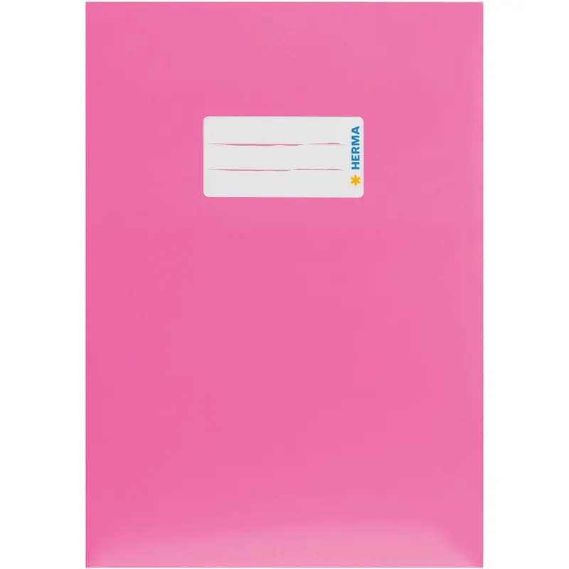 Heftumschlag Herma Premiumkarton 19763 - A5 148 x 210 mm pink mit Beschriftungsetikett Karton