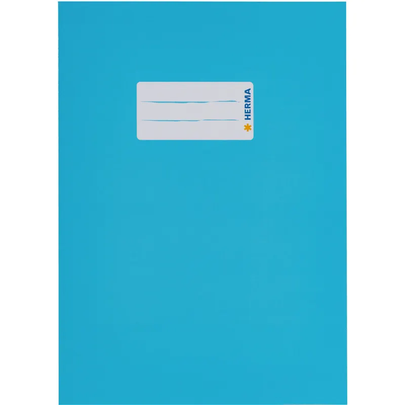 Heftumschlag Herma Premiumkarton 19764 - A5 148 x 210 mm hellblau mit Beschriftungsetikett Karton