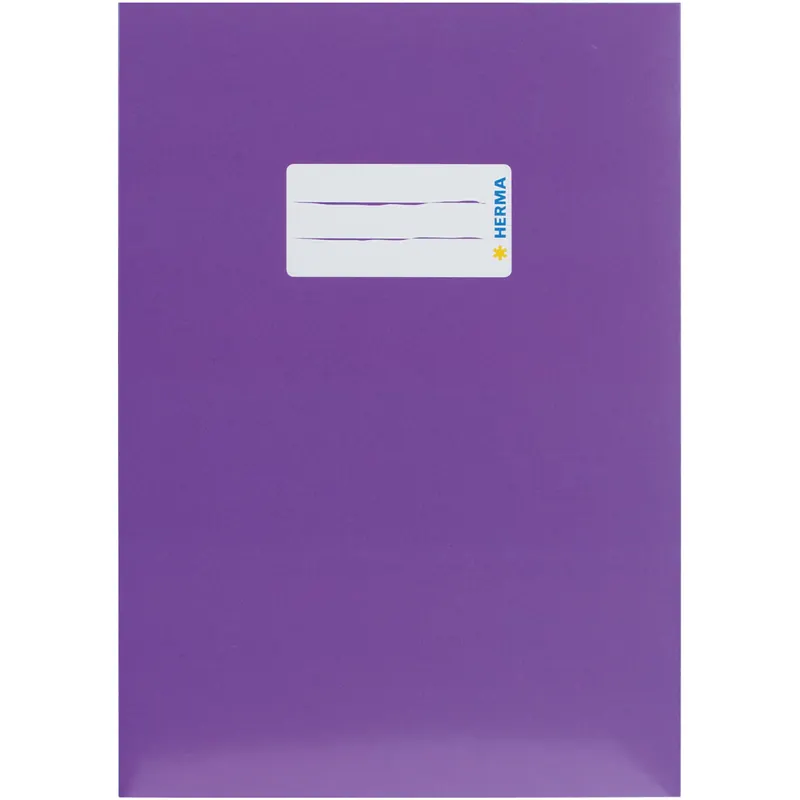 Heftumschlag Herma Premiumkarton 19770 - A5 148 x 210 mm violett mit Beschriftungsetikett Karton