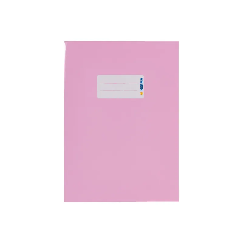 Heftumschlag Herma Premiumkarton 19855 - A5 148 x 210 mm rosa mit Beschriftungsetikett Karton