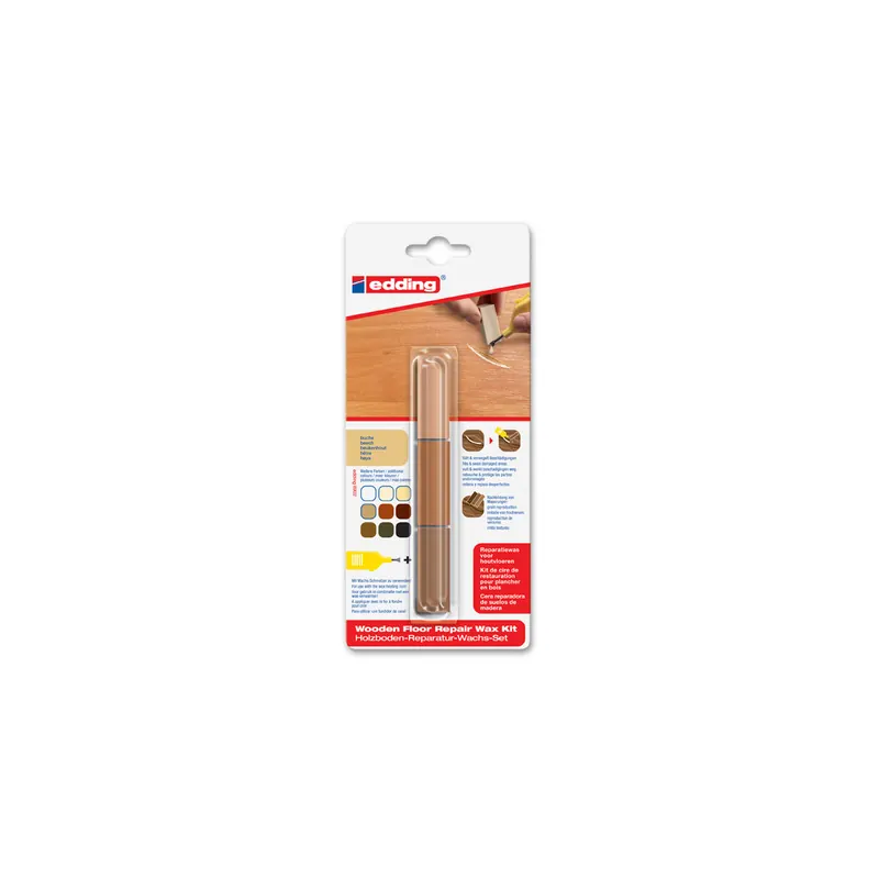 Holzbodenreparaturwachs edding 8902 - Buche mischbar 3er-Set