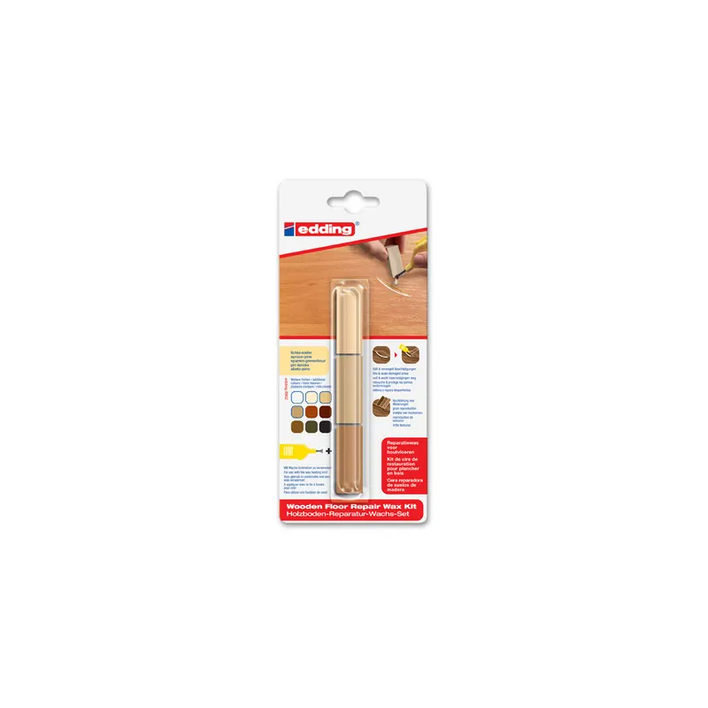Holzbodenreparaturwachs edding 8902 - Fichte / Kiefer mischbar 3er-Set