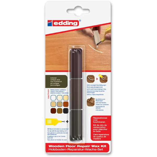 Holzbodenreparaturwachs edding 8902 - Kolonial mischbar 3er-Set