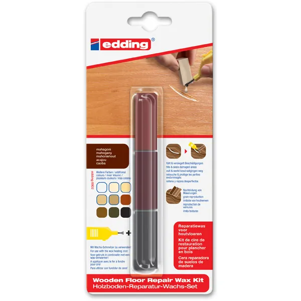 Holzbodenreparaturwachs edding 8902 - Mahagoni mischbar 3er-Set