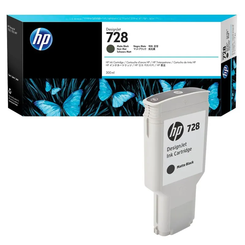 HP 728 (F9J68A) schwarz matt Druckerpatrone