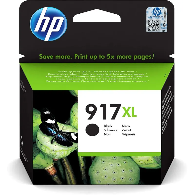 HP 917XL - 3YL85AE Original Druckerpatrone mit extra hoher Reichweite (für HP OfficeJet Pro 8010, HP OfficeJet Pro 8020) schwarz