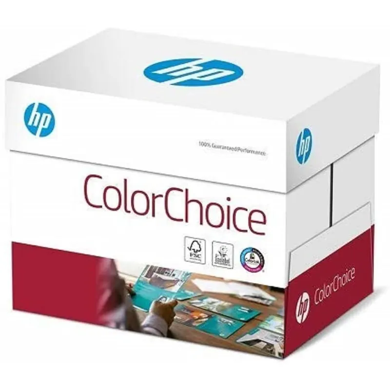 HP ColorChoice Farblaserpapier ungestrichen , 250g/m², A4, Karton zu 4 X 250 Blatt, CHP756