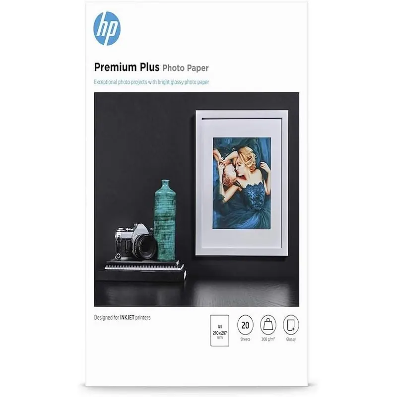 HP Premium Plus Photo Paper 20 Blatt Glossy