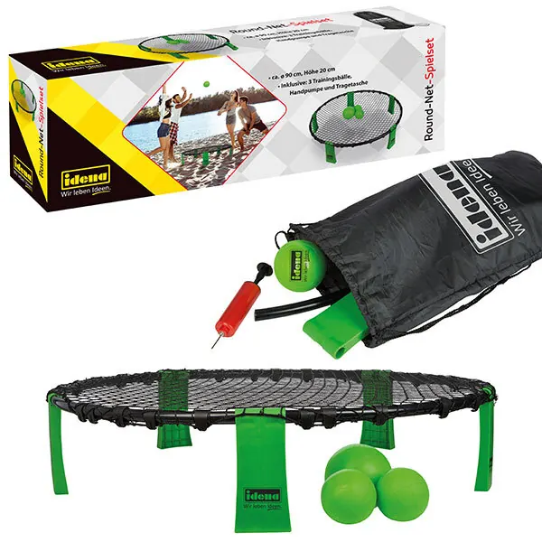 Idena 40182 - Round-Net-Spielset Outdoor Spaß Strand Ballspiel