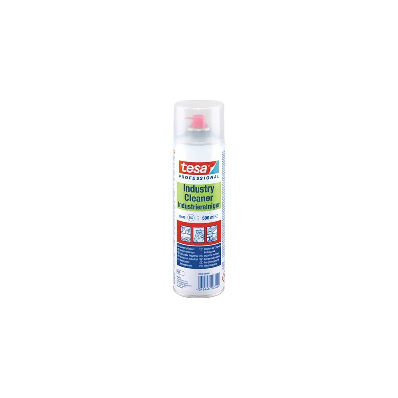 Industriereiniger tesa 60040 - leichte Reinigung von Maschinen- und Kunststoffteilen, Glas metallischen Oberflächen 500 ml