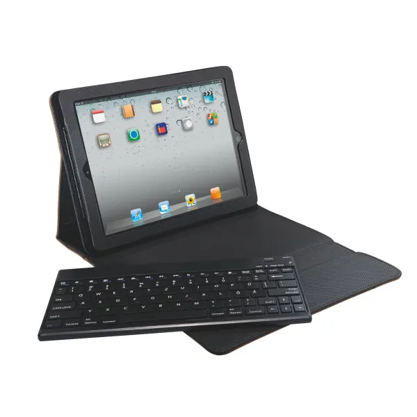 iPadschutzhülle Leitz Complete 6404 - 198 x 25 x 261 mm schwarz mit Tastatur und Standfunktion gummiertes Smart Grip Material