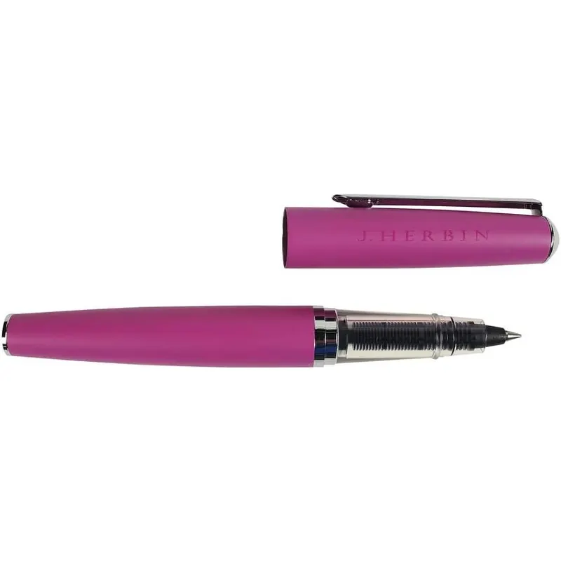 Jacques Herbin 21666T Tiintenroller aus Metall Rosa