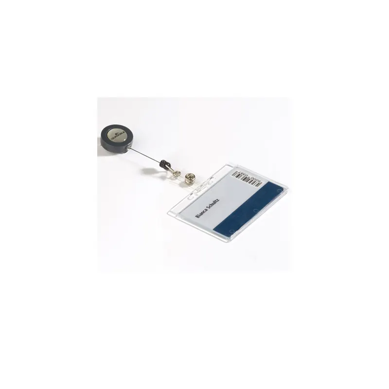Jojo Durable 8012 - 80 cm transparent mit Ausweishalter 54 x 85 mm Pckg/10
