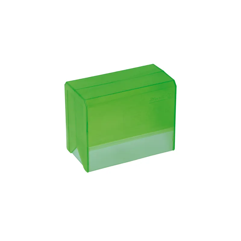 Karteibox Brunnen 20571 - A7 grün transparent unbefüllt Styrolux