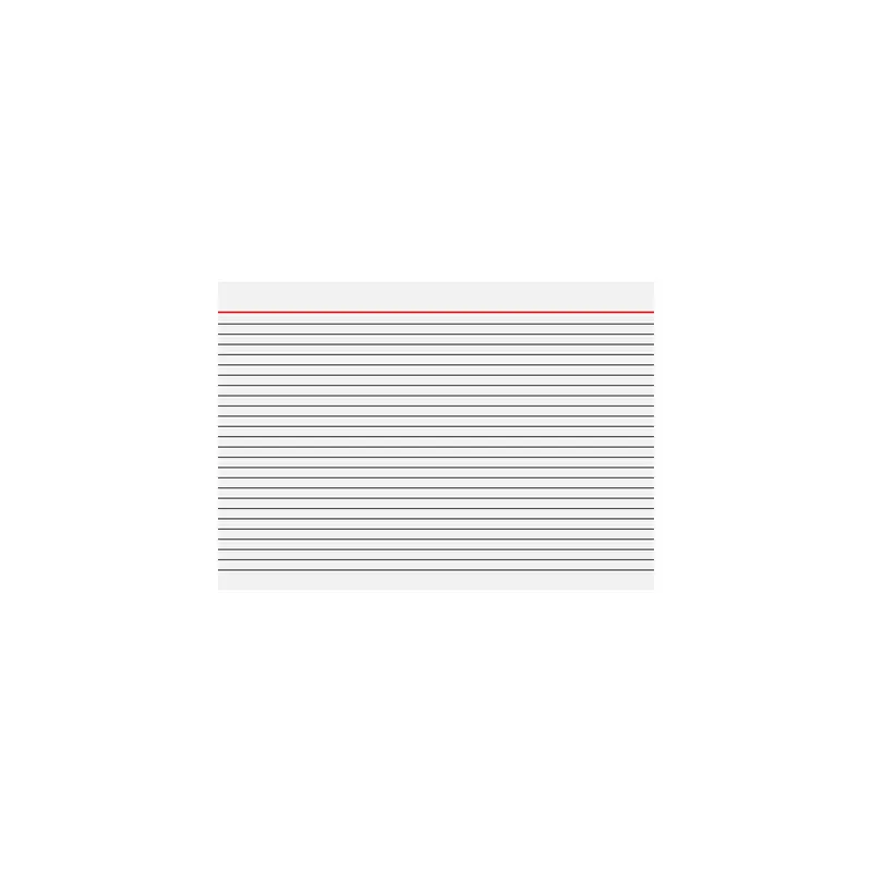 Karteikarte Brunnen 22401 - A4 210 x 297 mm weiß liniert Pckg/100