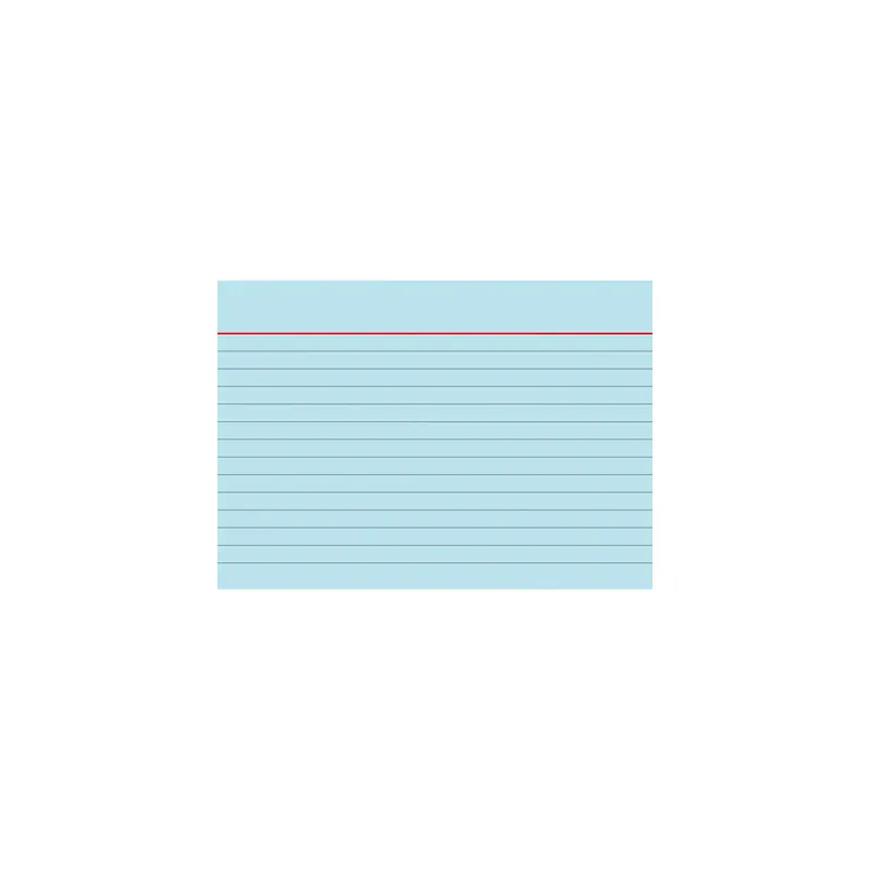 Karteikarte Brunnen 22601 - A6 105 x 148 mm blau liniert Pckg/100
