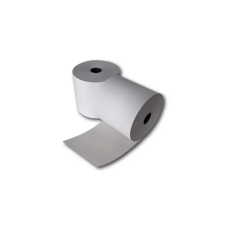 Kassenrolle Heipa 55057-40708 - 57 mm x 64 m x 12 mm 50 m weiß ohne Rückseitendruck 55 g/m² Thermopapier  Pckg/50