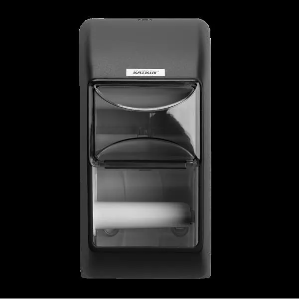Katrin Inclusive 2 Rollen Toilettenpapierspender schwarz