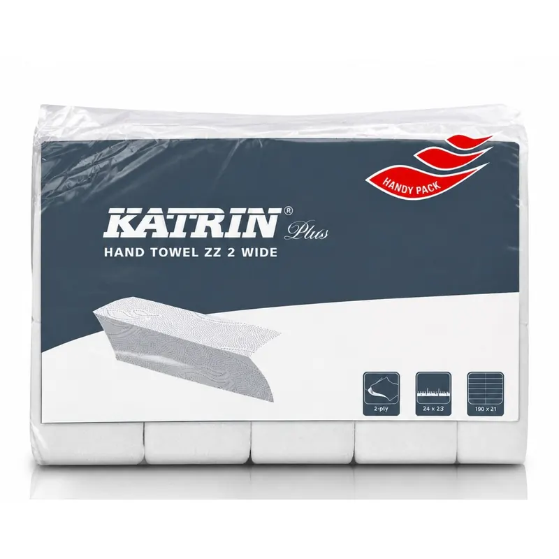 Katrin Papierfalthandtuch ZZ Falzung 2-lagig weiß 3150 Blatt