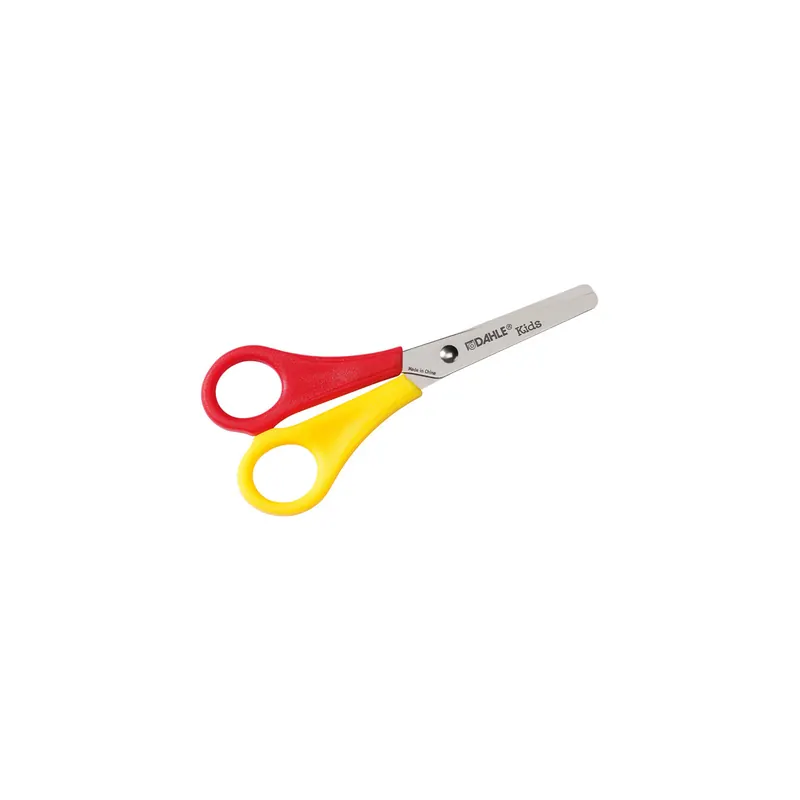 Kinderschere Dahle KIDS 54616 - 5 Zoll 130 mm rot/gelb abgerundet Kunststoffgriff Linkshänder