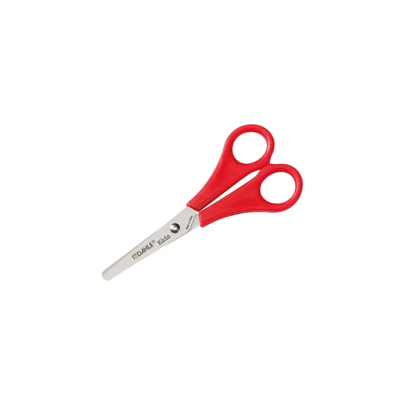 Kinderschere Dahle KIDS 54626 - 5 Zoll 130 mm rot abgerundet Kunststoffgriff Rechtshänder