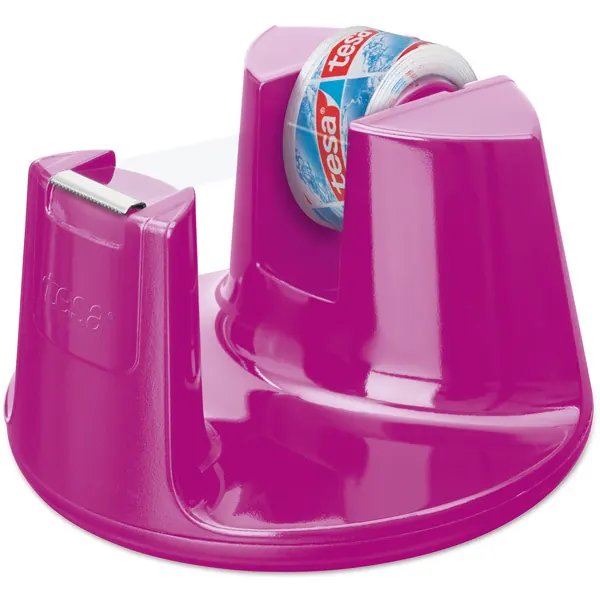 Klebefilm Tischabroller tesa Easy Cut Compact 53823 - bis 19 mm x 33 m pink inkl. 1 Rolle Set