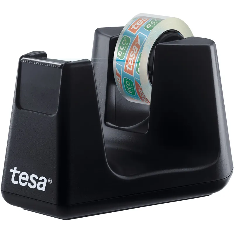 Klebefilm Tischabroller tesa Easy Cut Smart 53904 - bis 19 mm x 33 m schwarz inkl. 1 Rolle Set