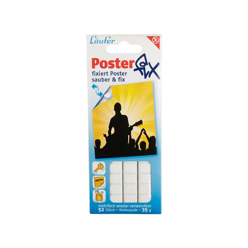 Klebepads Posterfix, P/52, weiß