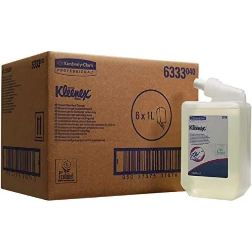 KLEENEX® Waschlotion, Nachfüllung, 6 x 1 l, parfümfrei, farblos (6 l), Sie erhalten 6 x 1 l