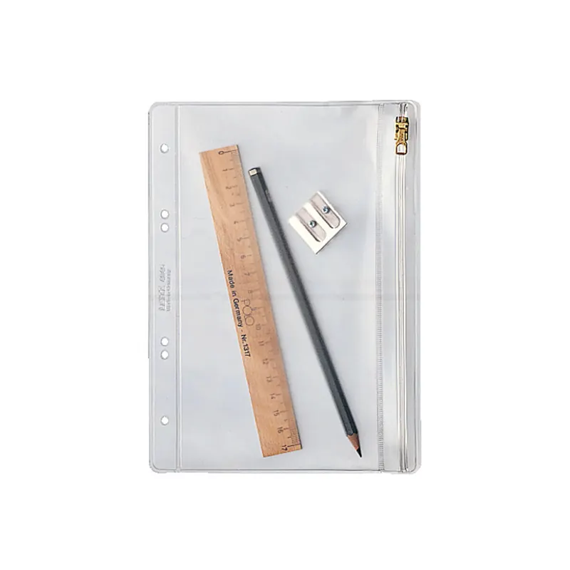 Kleinkrambeutel Leitz 4045 - A5 210 x 5 x 155 mm farblos 6-fach Lochung 0,20 mm PVC-Weichfolie