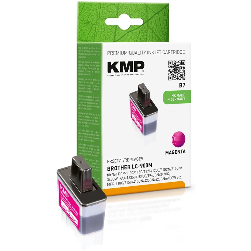 KMP B7 magenta Tintenpatrone ersetzt brother LC-900M
