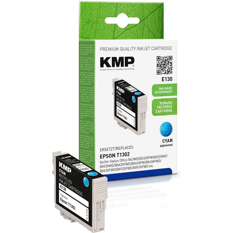 KMP E130 cyan Tintenpatrone ersetzt Epson Stylus T1302