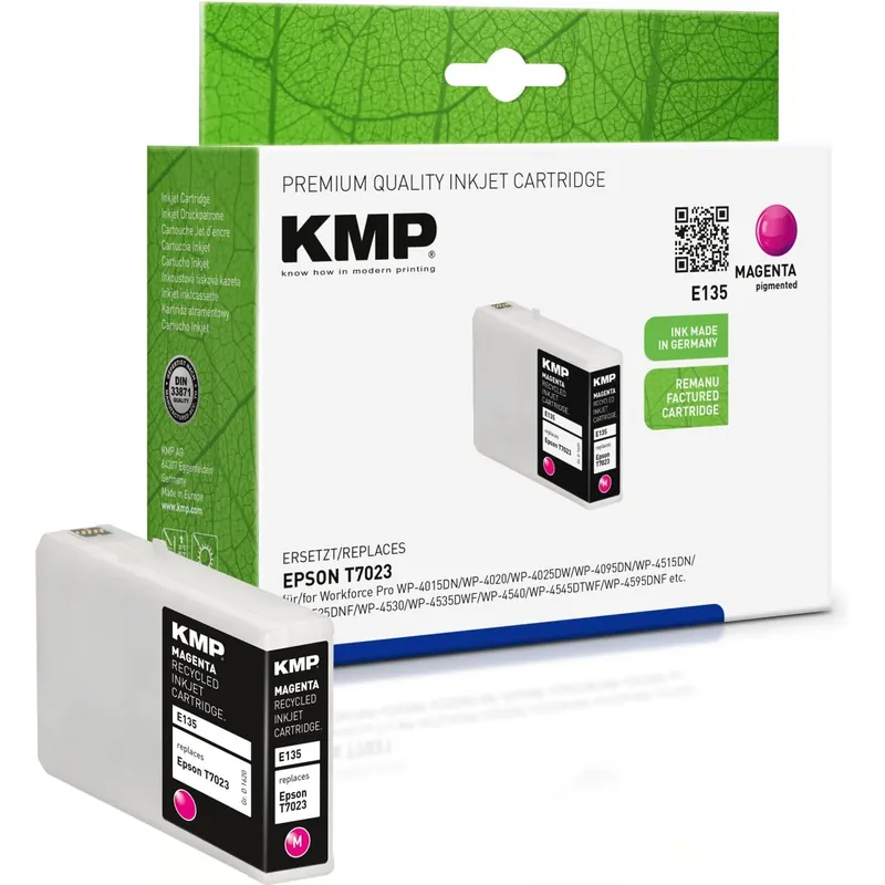 KMP E135 magenta Tintenpatrone ersetzt Epson Workforce T7023