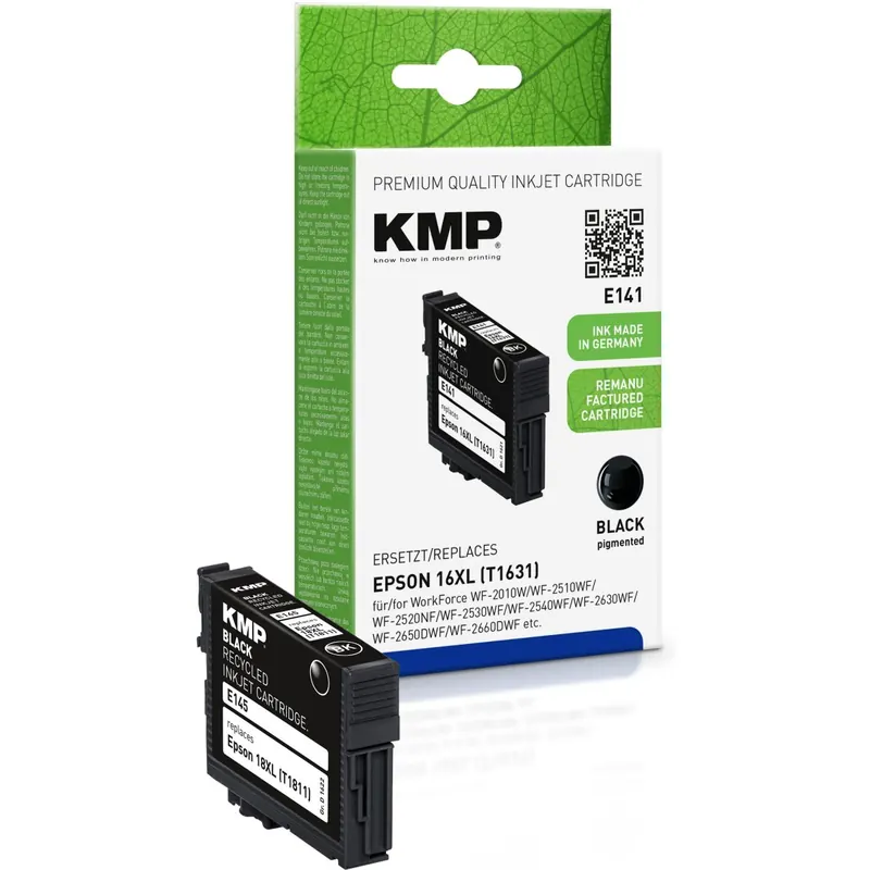 KMP E145 schwarz Tintenpatrone ersetzt Epson Expression Home 18XL (T1811)