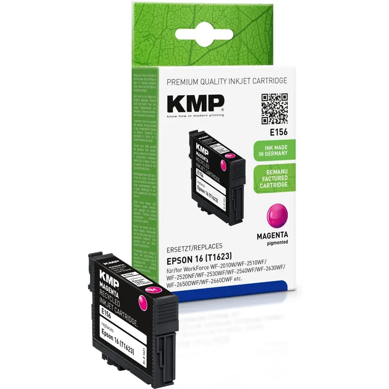 KMP E156 magenta Tintenpatrone ersetzt Epson Workforce 16 (T1623)