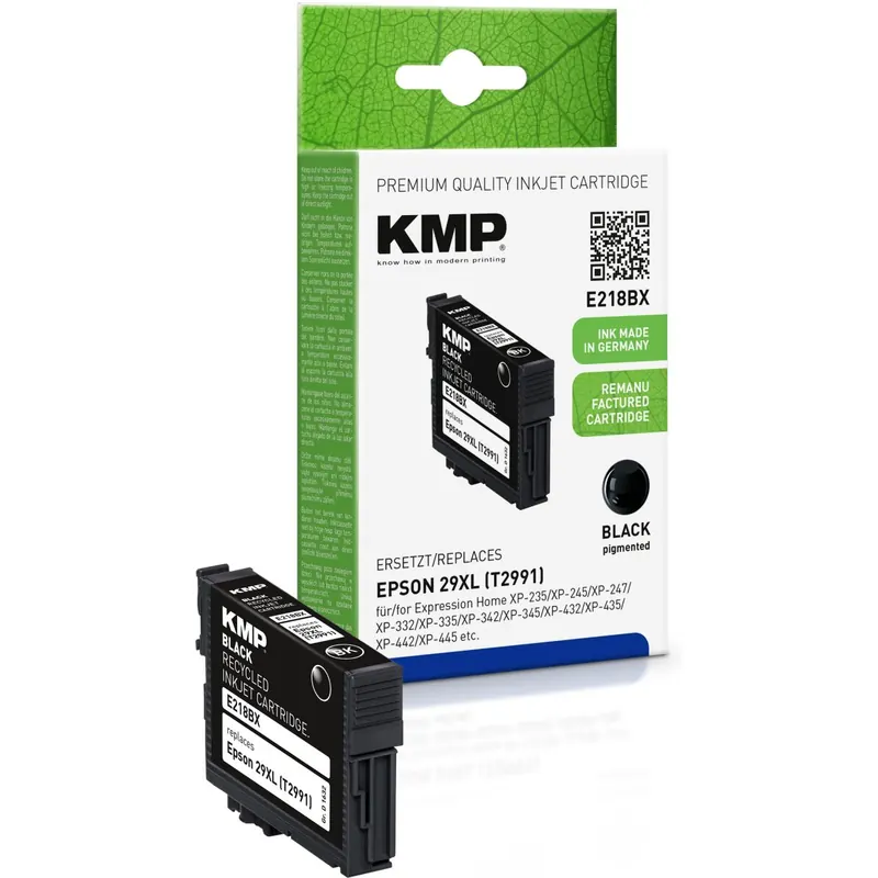 KMP E218BX schwarz Tintenpatrone ersetzt Epson Expression Home 29XL (2991)