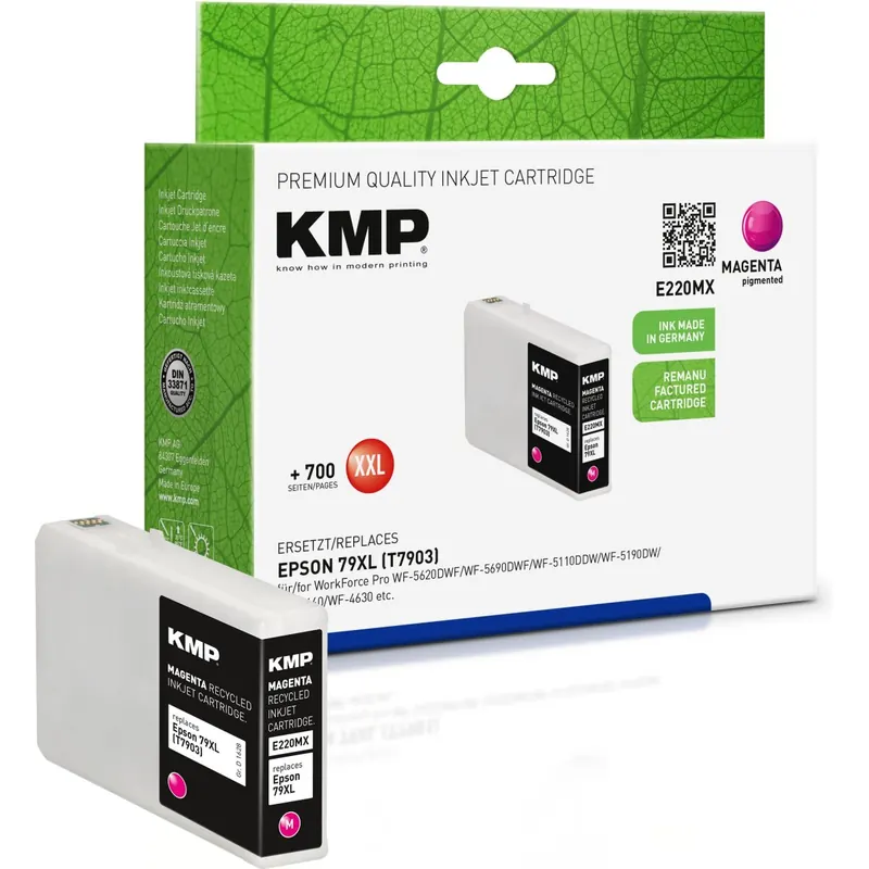 KMP E220MX magenta Tintenpatrone ersetzt Epson WorkForce 79XL (T7903)