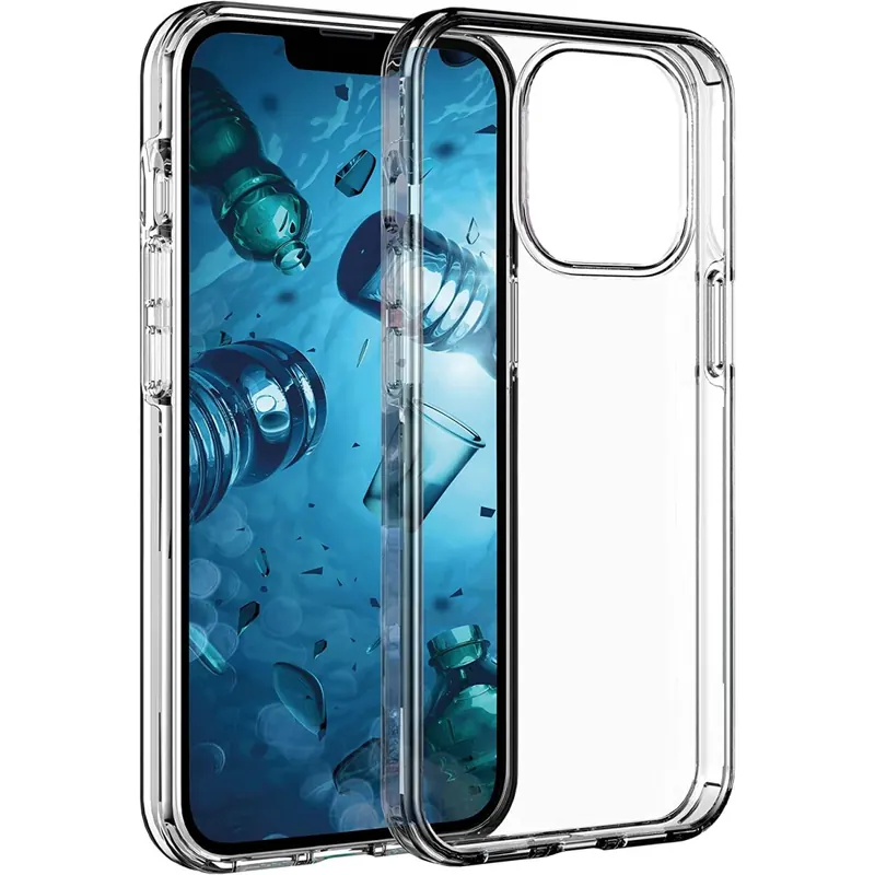 KMP GreenNu Recycled Clear Case - Recycelte Schutzhülle für iPhone 13 Pro