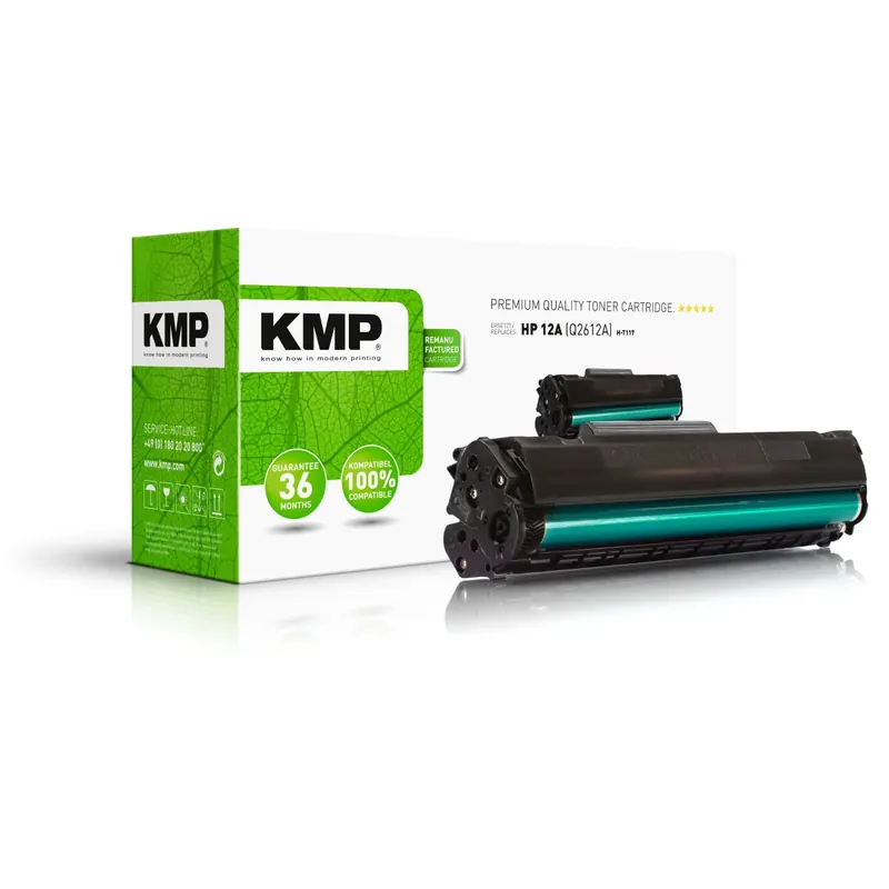 KMP H-T15 schwarz Tonerkartusche ersetzt HP LaserJet HP 12A / Canon 703 (Q2612A/7616A005)