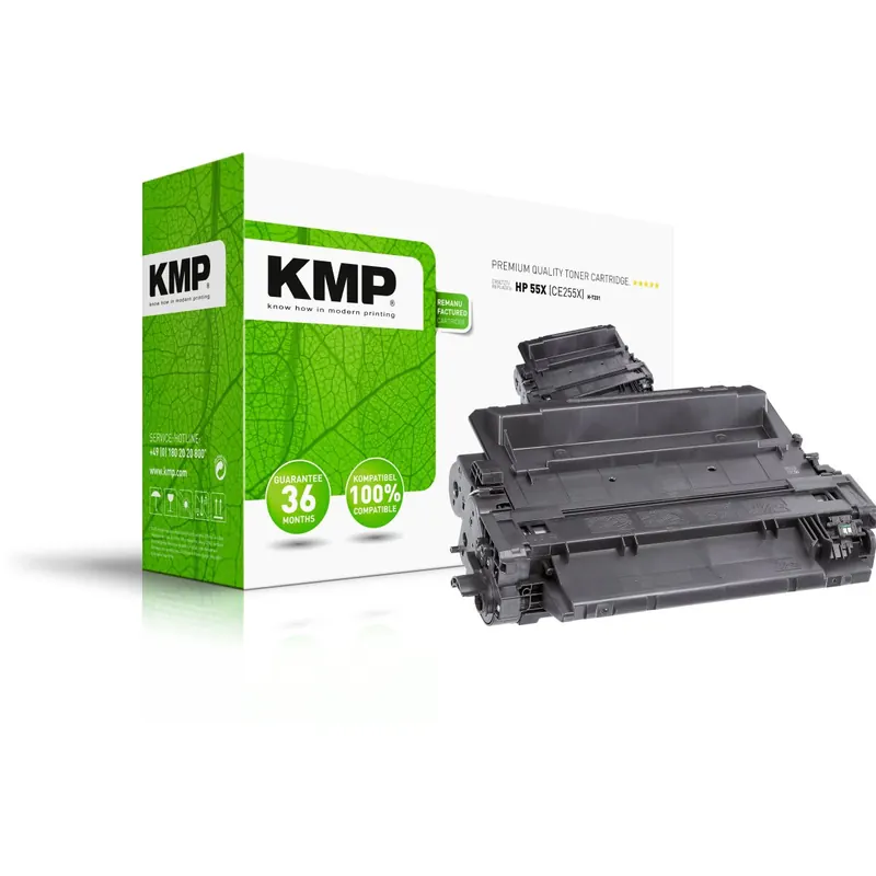 KMP H-T231 schwarz Tonerkartusche ersetzt HP LaserJet HP 55X (CE255X)