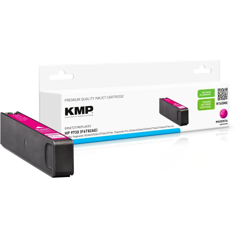 KMP H165MX magenta Tintenpatrone ersetzt HP Page Wide Pro HP 973XL (F6T82AE)