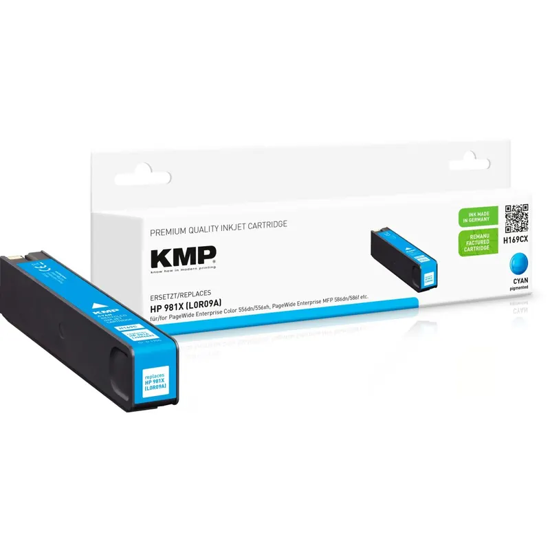 KMP H169CX cyan Tintenpatrone ersetzt HP Page Wide Enterprise HP 981X (L0R09A)