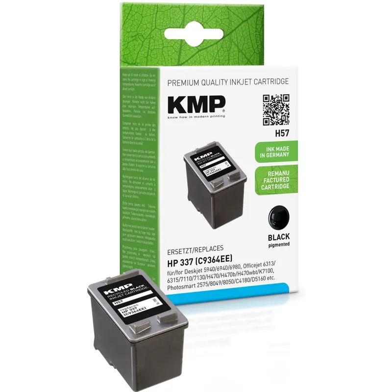 KMP H57 schwarz Tintenpatrone ersetzt HP Deskjet HP337 (C9364EE)