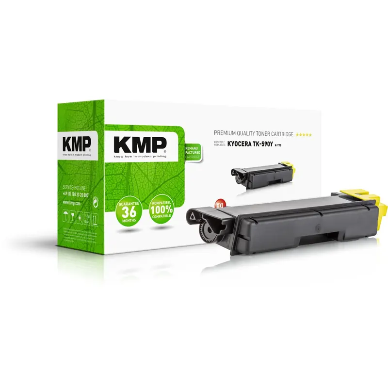 KMP K-T70 gelb Tonerkartusche ersetzt Kyocera FS-C2026MFP (TK-590Y XXL)