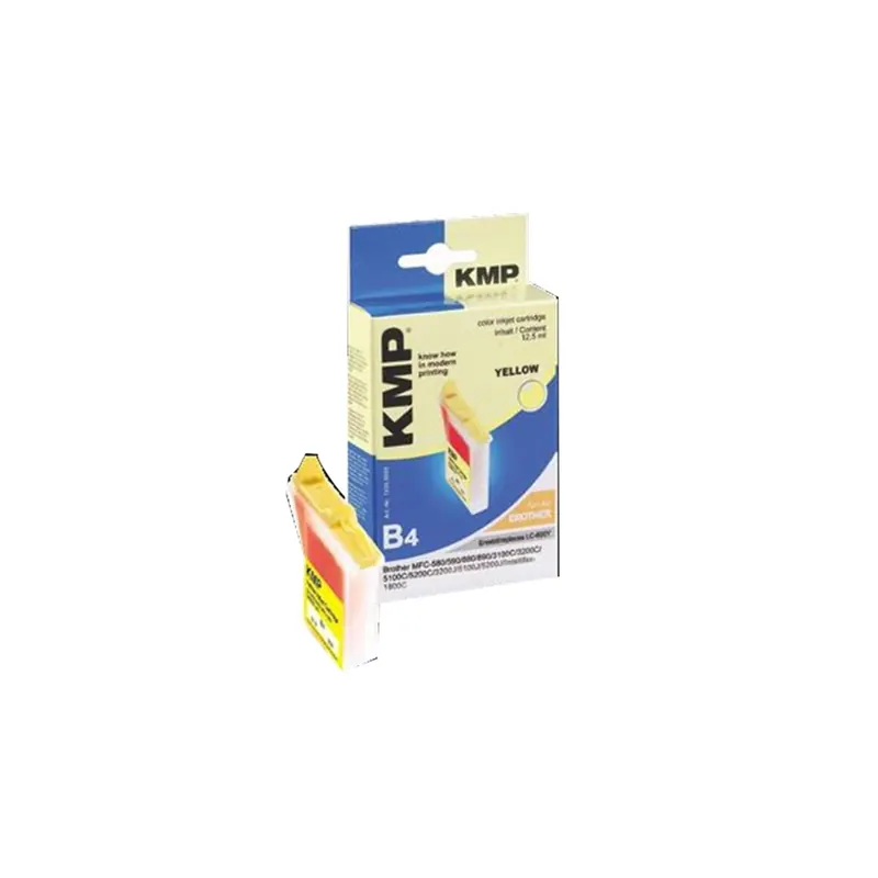 KMP Patrone B4 komp. zu LC600Y für Brother MFC-580 590 880 yello