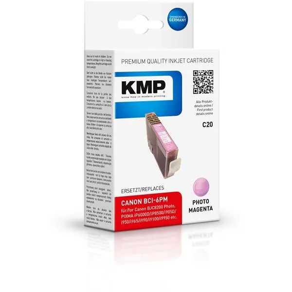 KMP Patrone C20 komp. zu BCI-6PM Canon i905D i950 i965 S800 ligh